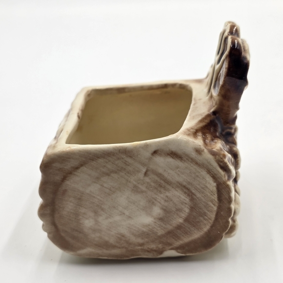 Vintage Shawnee USA #524 Cream and Brown Butterfly Vase Accent Decor - Picture 6 of 9